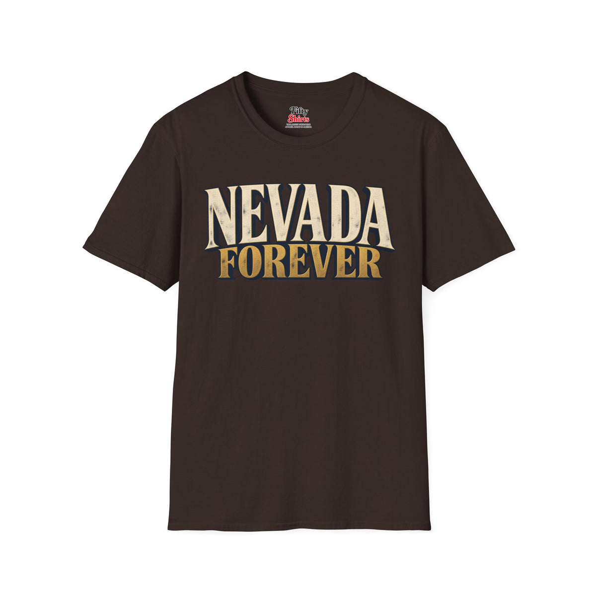 Nevada Forever Unisex Softstyle T Shirt State Name Graphic Tee
