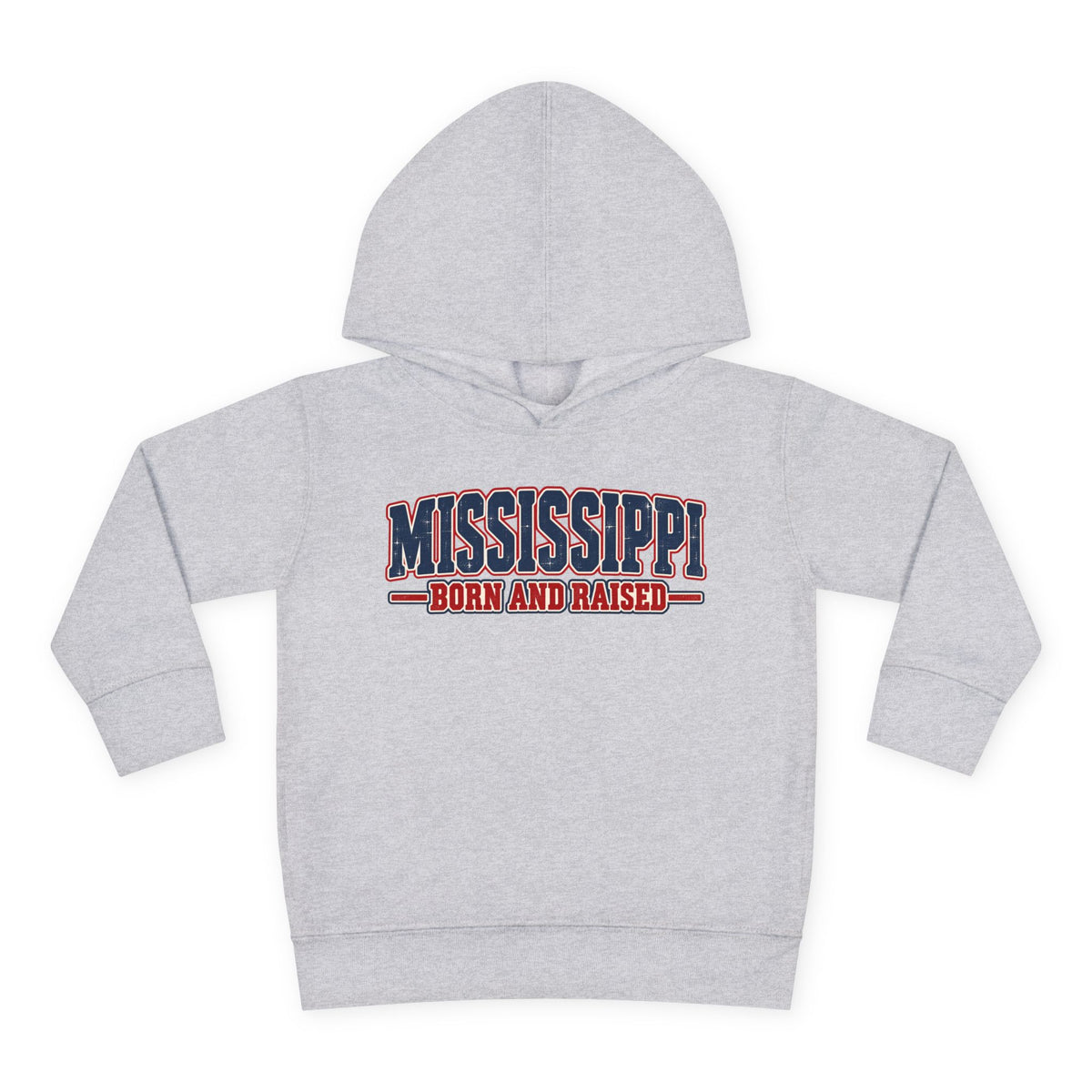 Mississippi Born and Raised Old-School Sign Unisex Toddler Pullover Fleece Hoodie