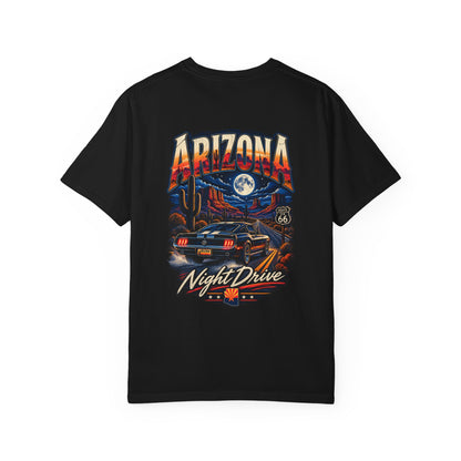 Arizona Night Drive  Unisex Comfort Color 1717 Streetwear Graphic Tee