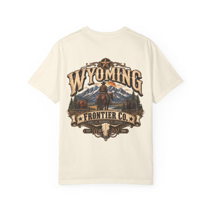 Wyoming Frontier Co. Unisex Comfort Color 1717 Streetwear Graphic Tee
