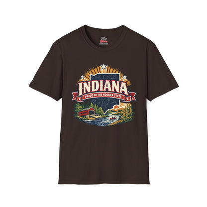 Indiana State Pride Unisex Softstyle T Shirt State Pride Graphic Tee Collections FS03