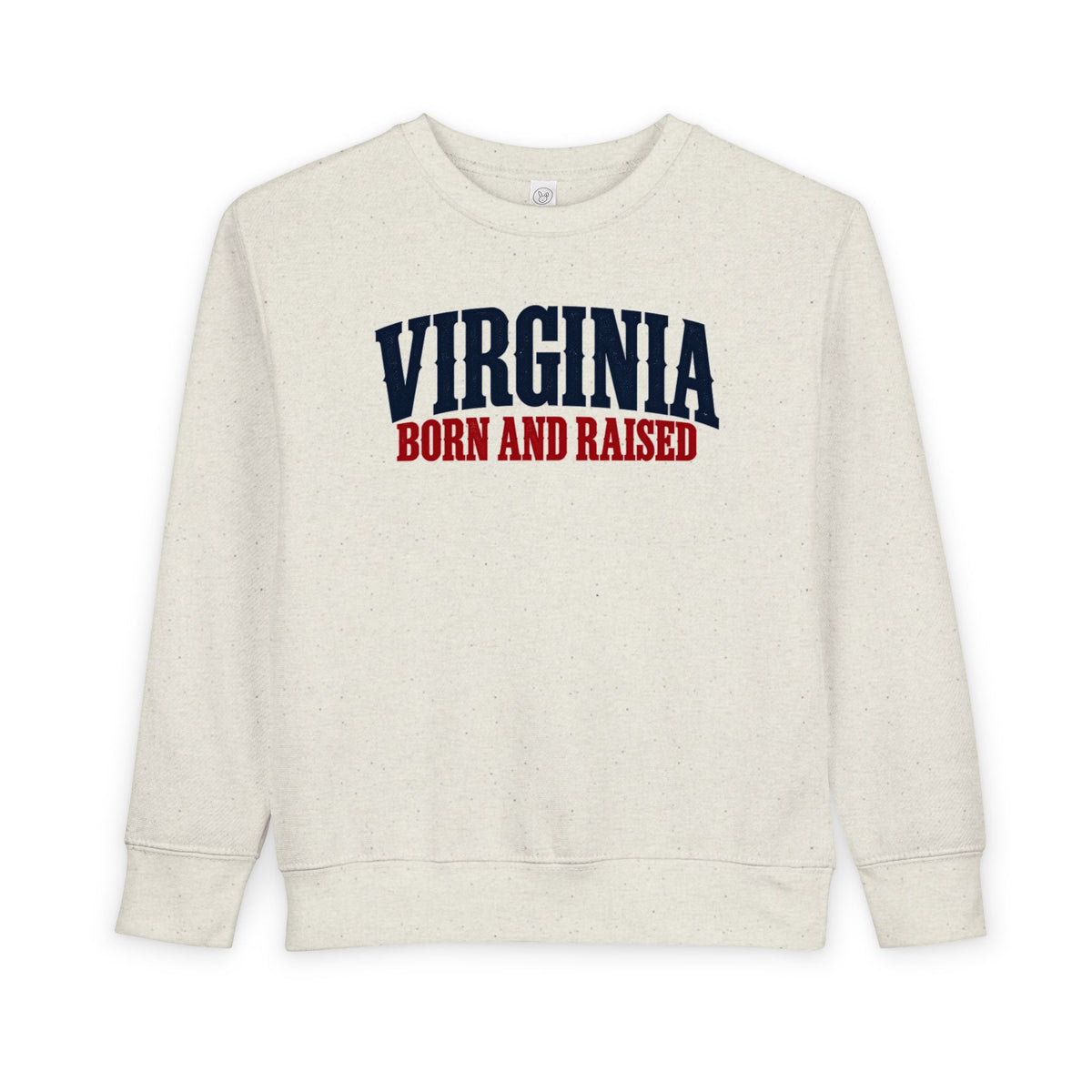 Virginia Born and Raised Premium Heritage Unisex Toddler Sweatshirt