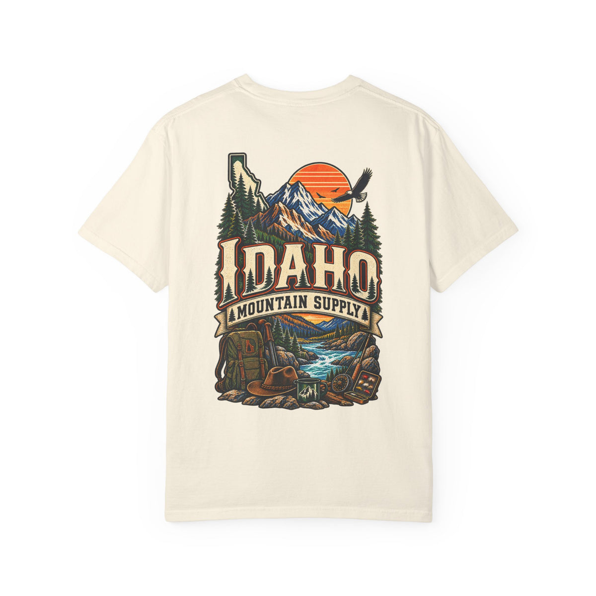Idaho Mountain Supply Unisex Comfort Color 1717 Streetwear Graphic Tee