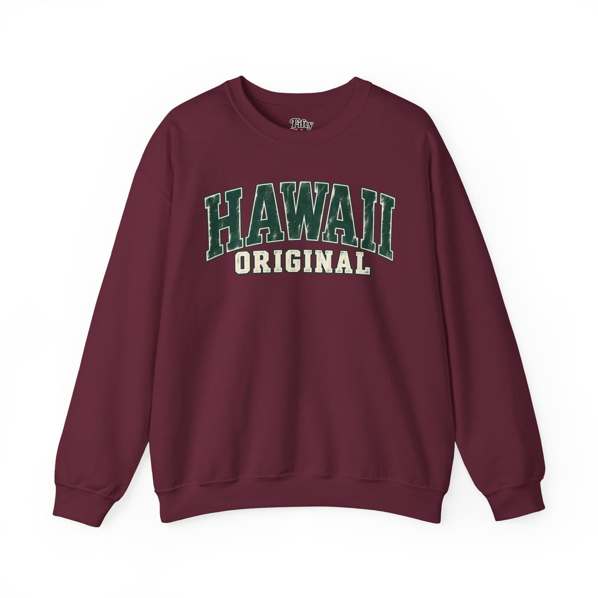 Hawaii Original Unisex Crewneck Sweatshirt State Name Graphic