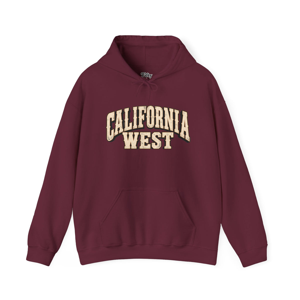 California West Unisex Hoodie State Name Graphic