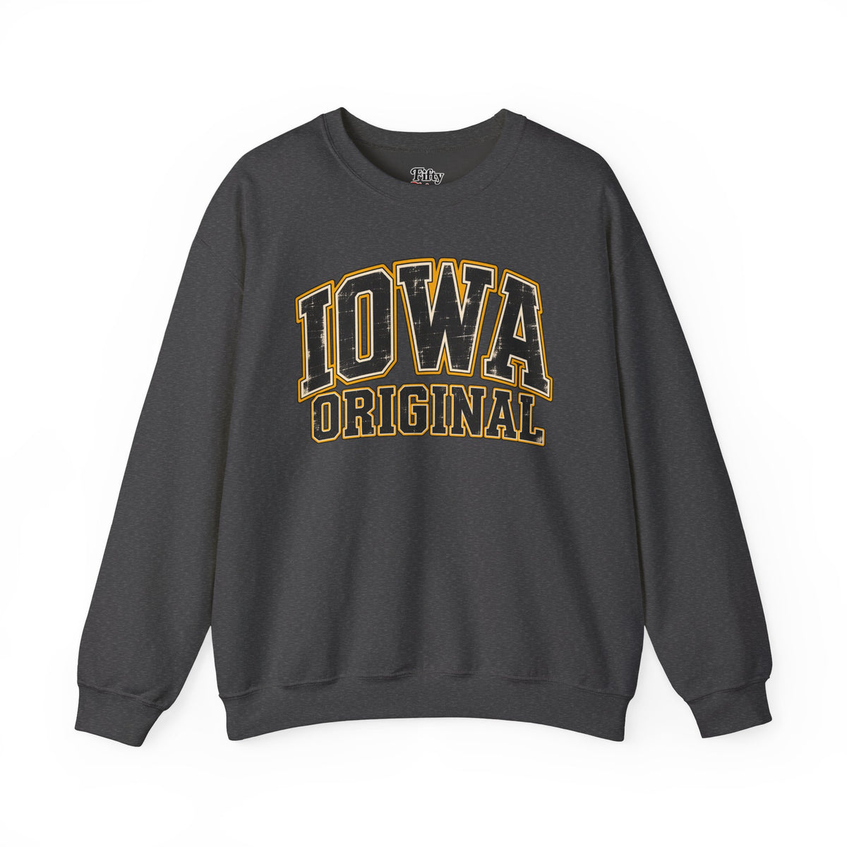 Iowa Original Unisex Crewneck Sweatshirt State Name Graphic