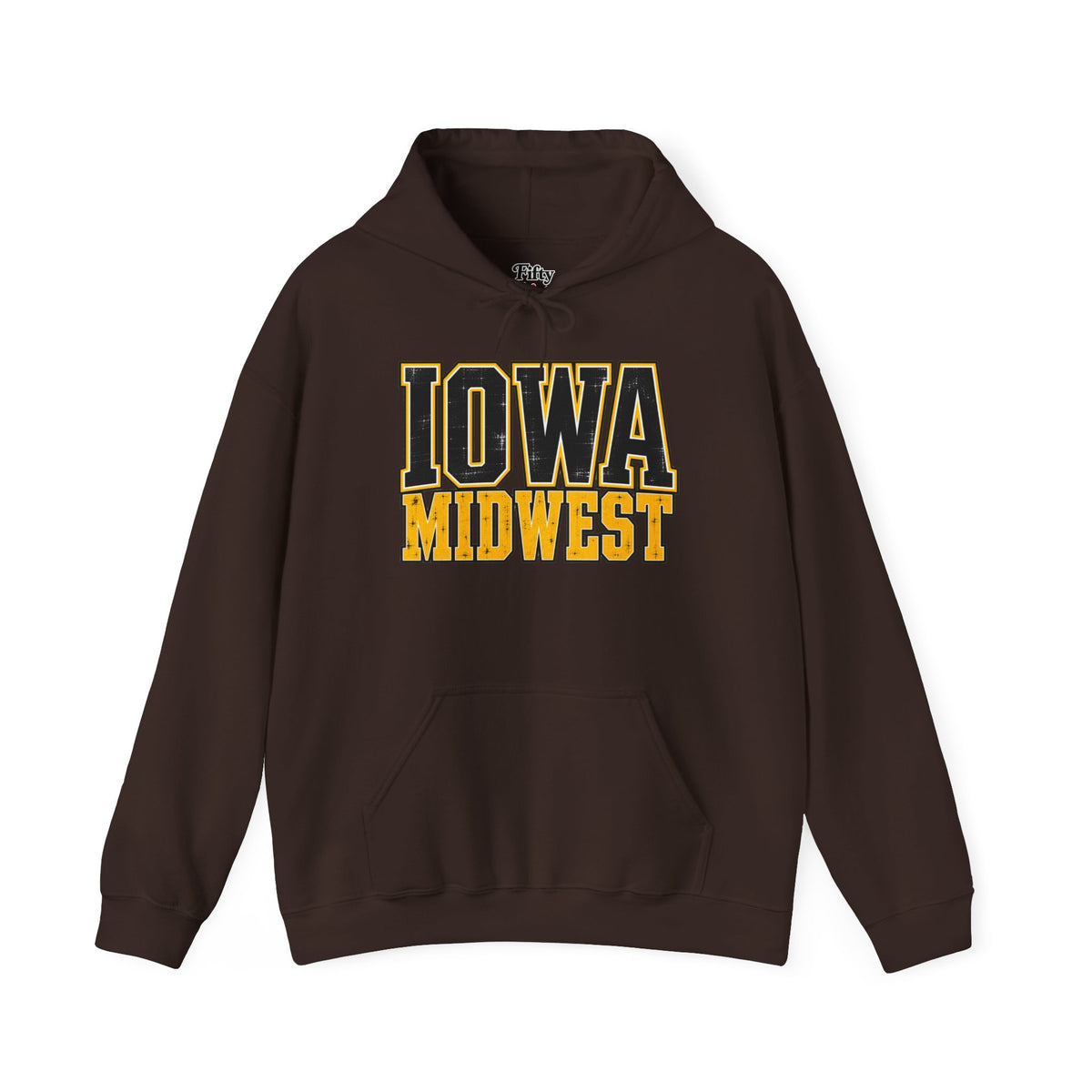 Iowa Midwest Unisex Hoodie State Name Graphic