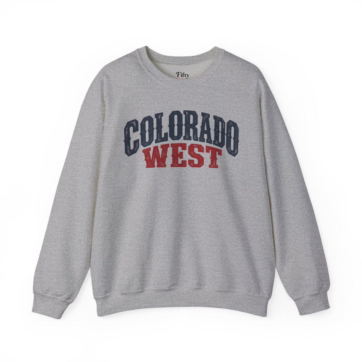 Colorado West Unisex Crewneck Sweatshirt State Name Graphic