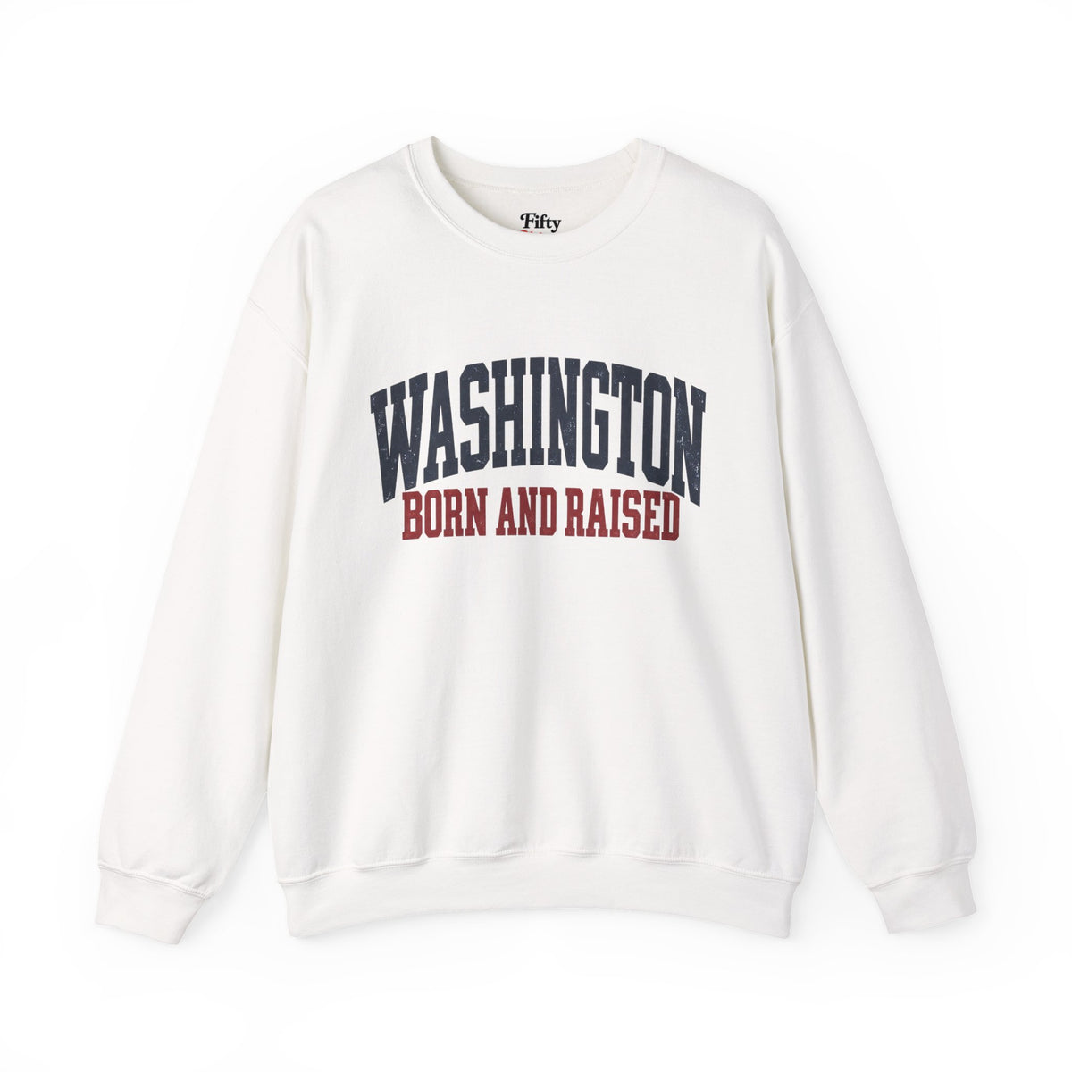 Washington Born and Raised Vintage Americana Unisex Sweatshirt Graphic