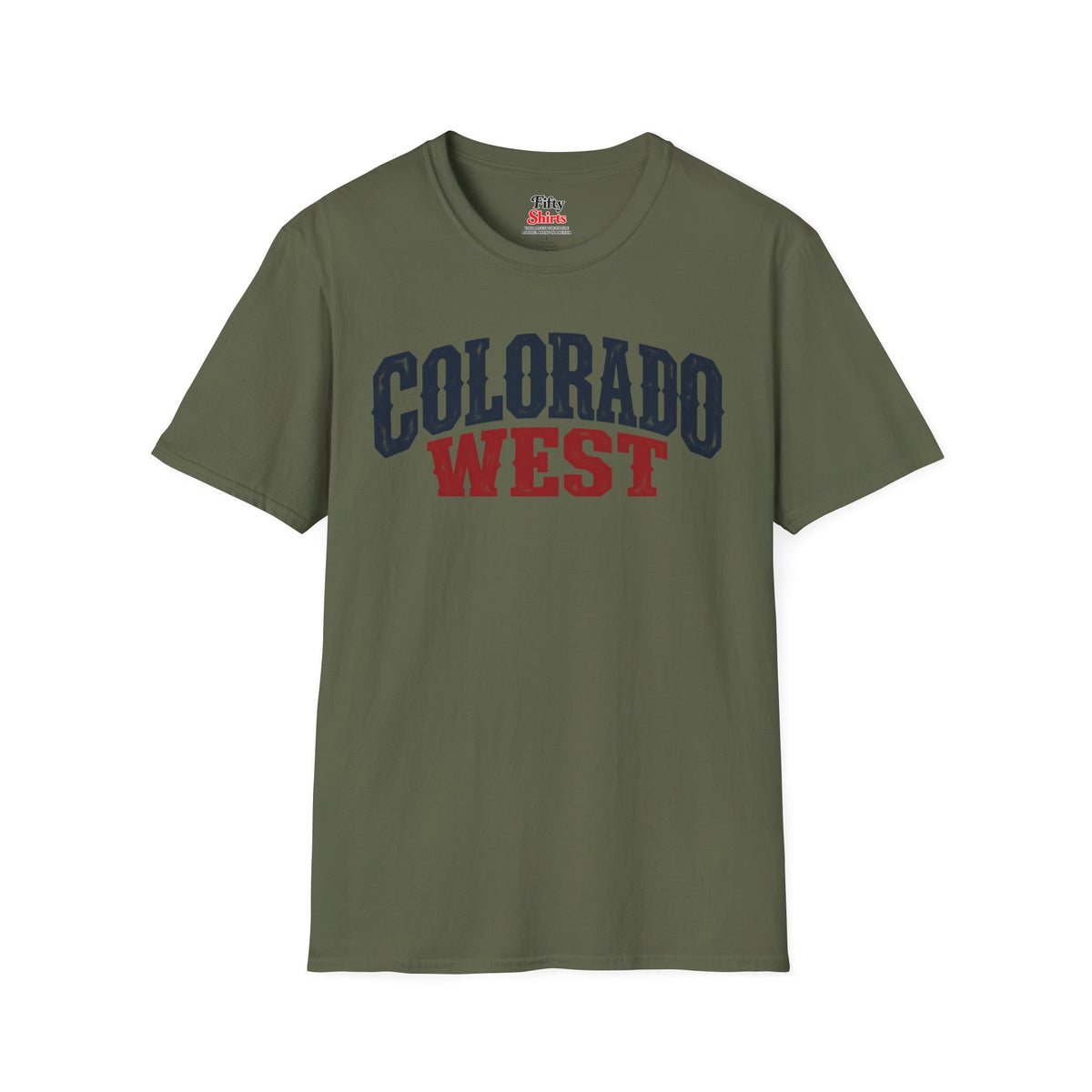 Colorado West  Unisex Softstyle T Shirt State Name Graphic Tee