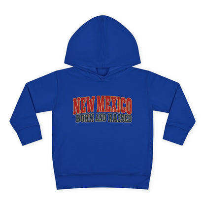 New Mexico Born and Raised Vintage Americana Unisex Toddler Pullover Fleece Hoodie