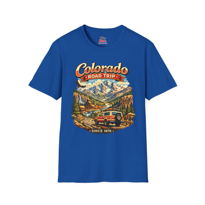 Colorado Road Trip Unisex Softstyle T Shirt State Pride Graphic Tee Collections FS03