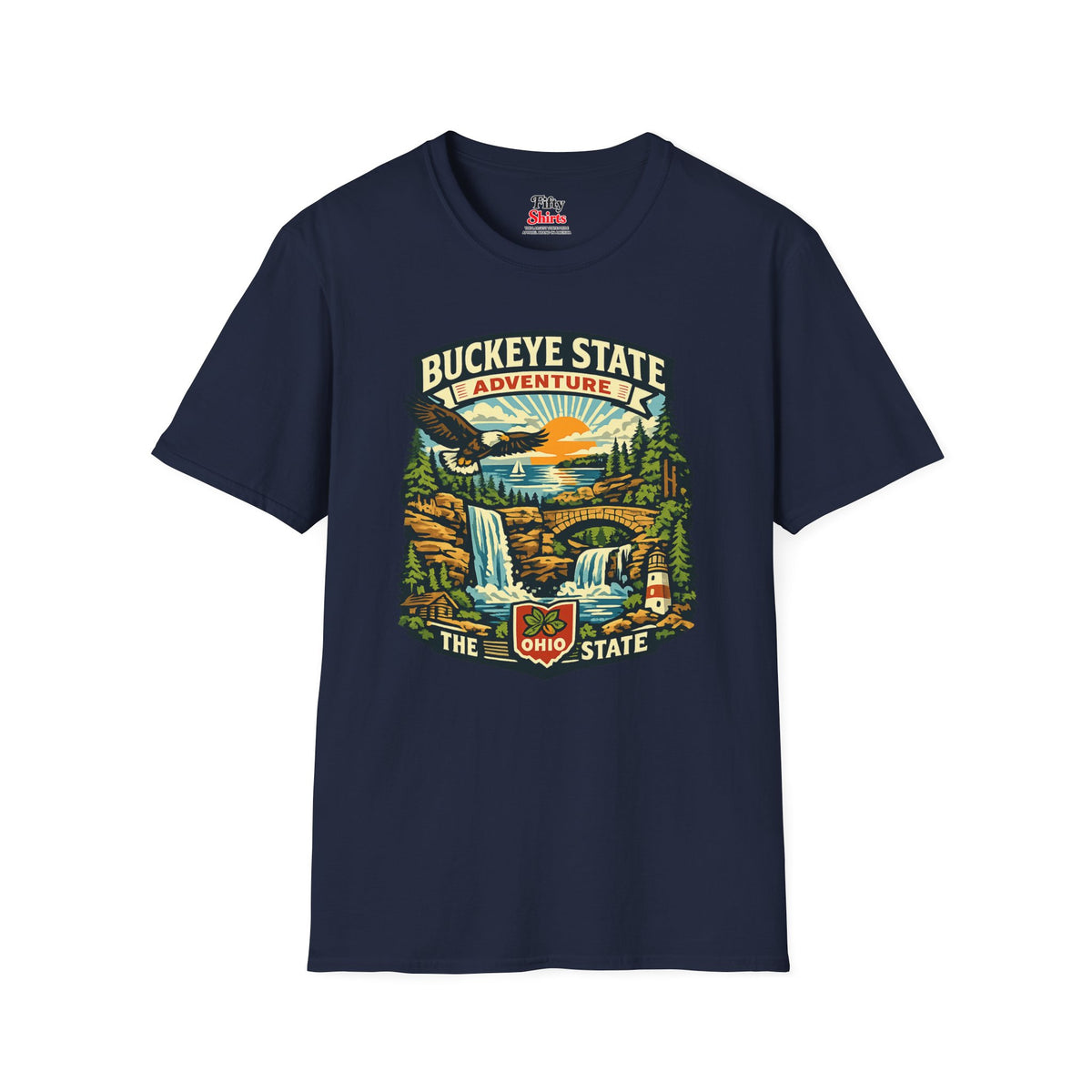 Ohio Buckeye State Adventure Unisex Softstyle T Shirt State Pride Graphic Tee Collections FS03