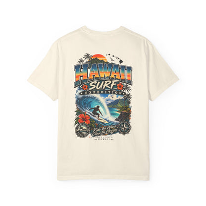 Hawaii Surf Expedition Unisex Comfort Color 1717 Streetwear Graphic Tee