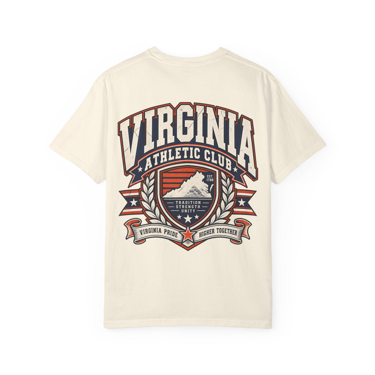 Virginia Athletic Club Unisex Comfort Color 1717 Streetwear Graphic Tee
