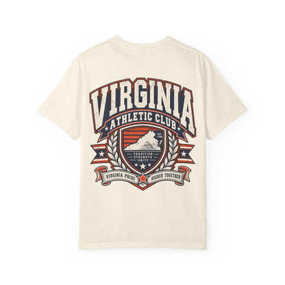 Virginia Athletic Club Unisex Comfort Color 1717 Streetwear Graphic Tee