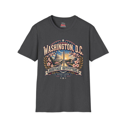 Washington D.C. Heritage Outfitters Unisex Softstyle T Shirt State Pride Graphic Tee Collections FS03