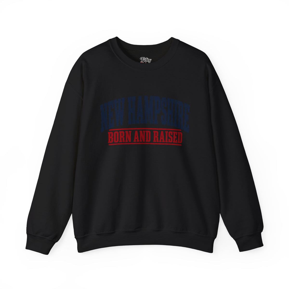New Hampshire Born and Raised Rugged New England Unisex Sweatshirt Graphic
