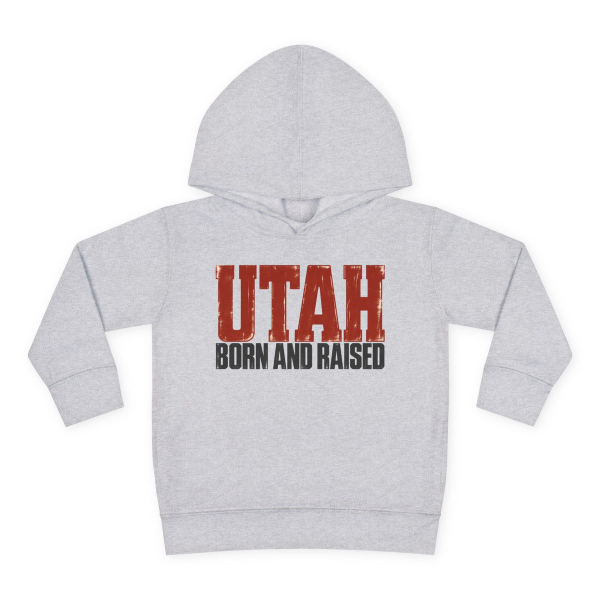 Utah Born and Raised Modern Western Streetwear Unisex Toddler Pullover Fleece Hoodie