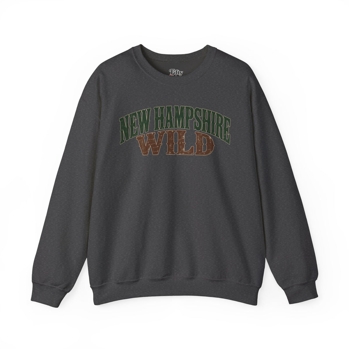 New Hampshire Wild Unisex Crewneck Sweatshirt State Name Graphic