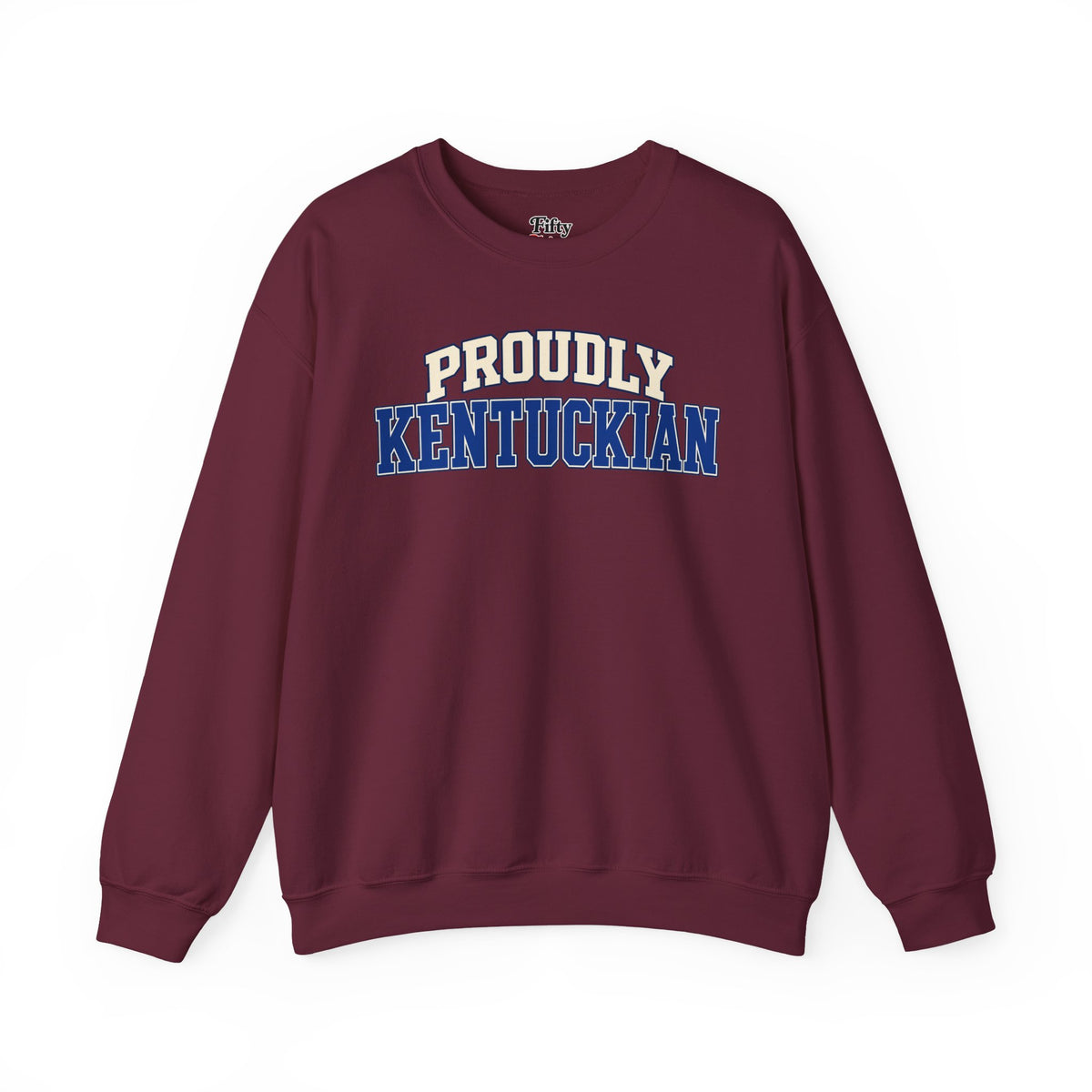 Proudly Kentuckian Kentucky Unisex Crewneck Sweatshirt State Name Graphic