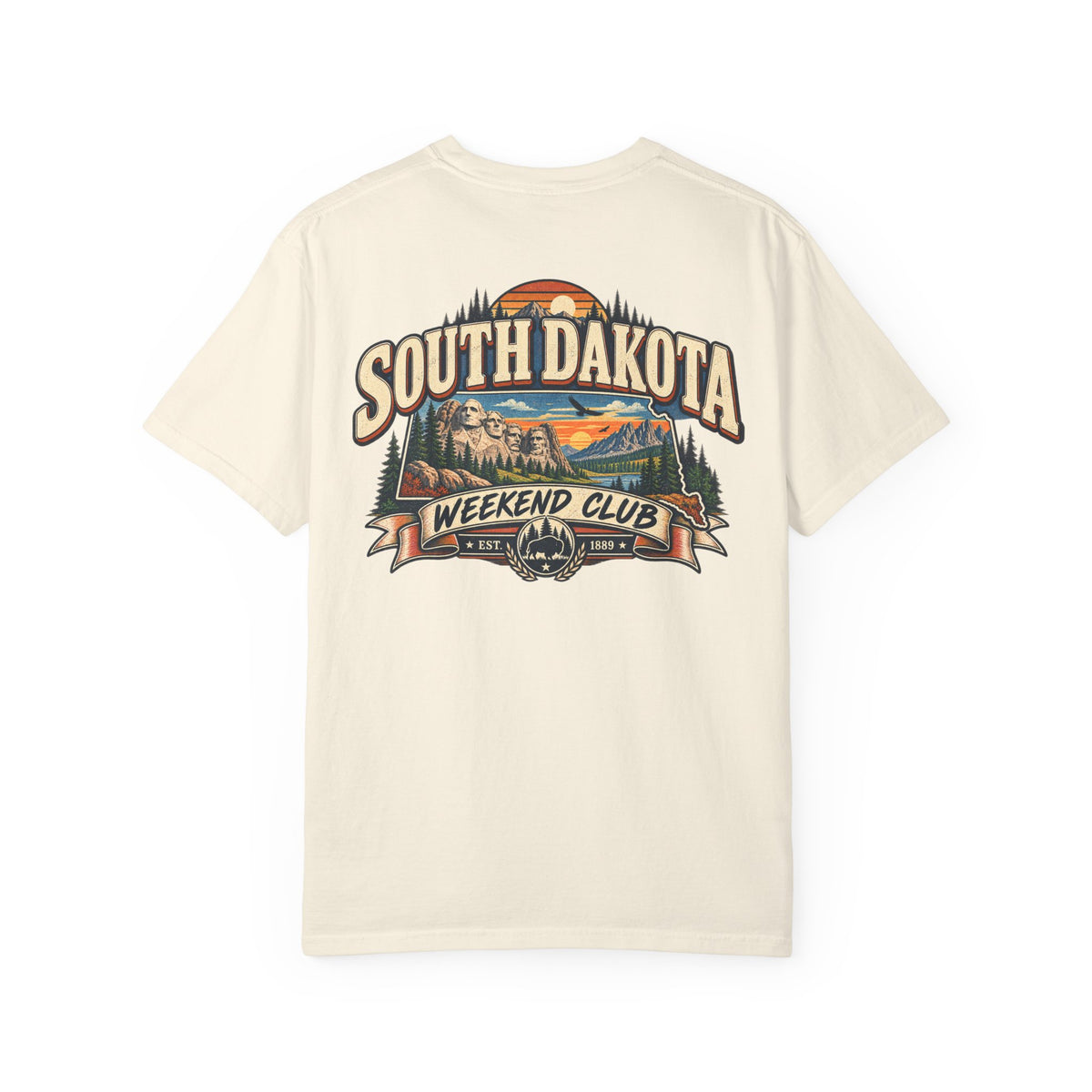 South Dakota Weekend Club Unisex Comfort Color 1717 Streetwear Graphic Tee