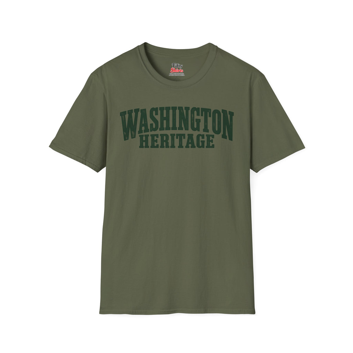 Washington Heritage Unisex Softstyle T Shirt State Name Graphic Tee