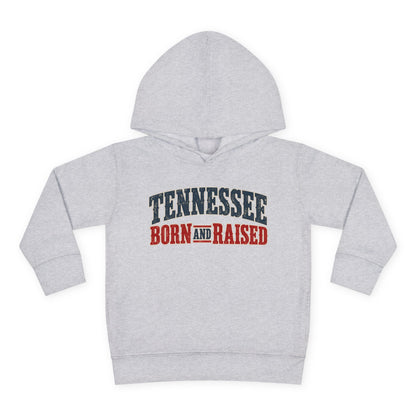 Tennessee Born and Raised Vintage Americana Unisex Toddler Pullover Fleece Hoodie