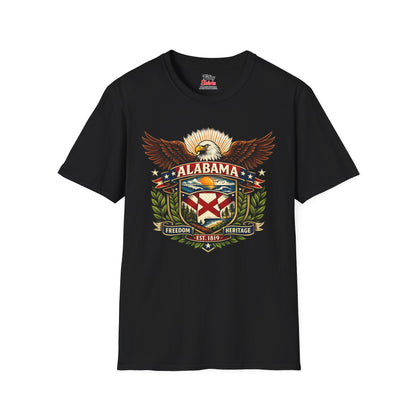 Alabama Americana Eagle Unisex Softstyle T Shirt State Pride Graphic Tee Collections FS03