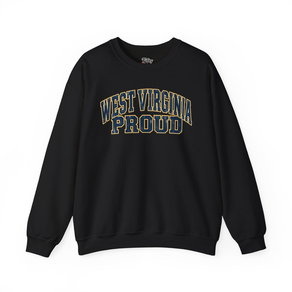 West Virginia Proud Unisex Crewneck Sweatshirt State Name Graphic