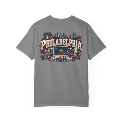 Philadelphia Pennsylvania Unisex Comfort Color 1717 Streetwear Graphic Tee