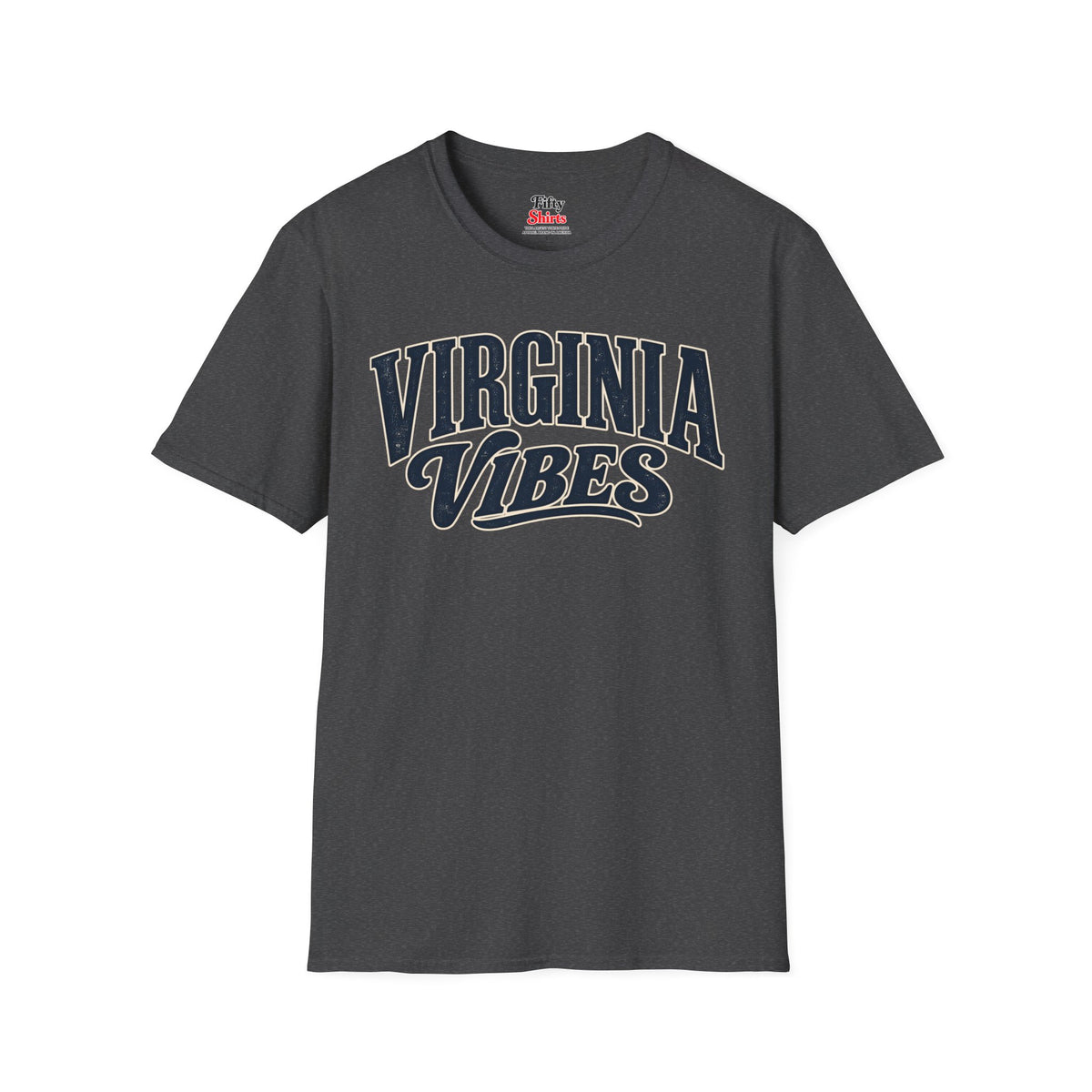 Virginia Vibes Unisex Softstyle T Shirt State Name Graphic Tee