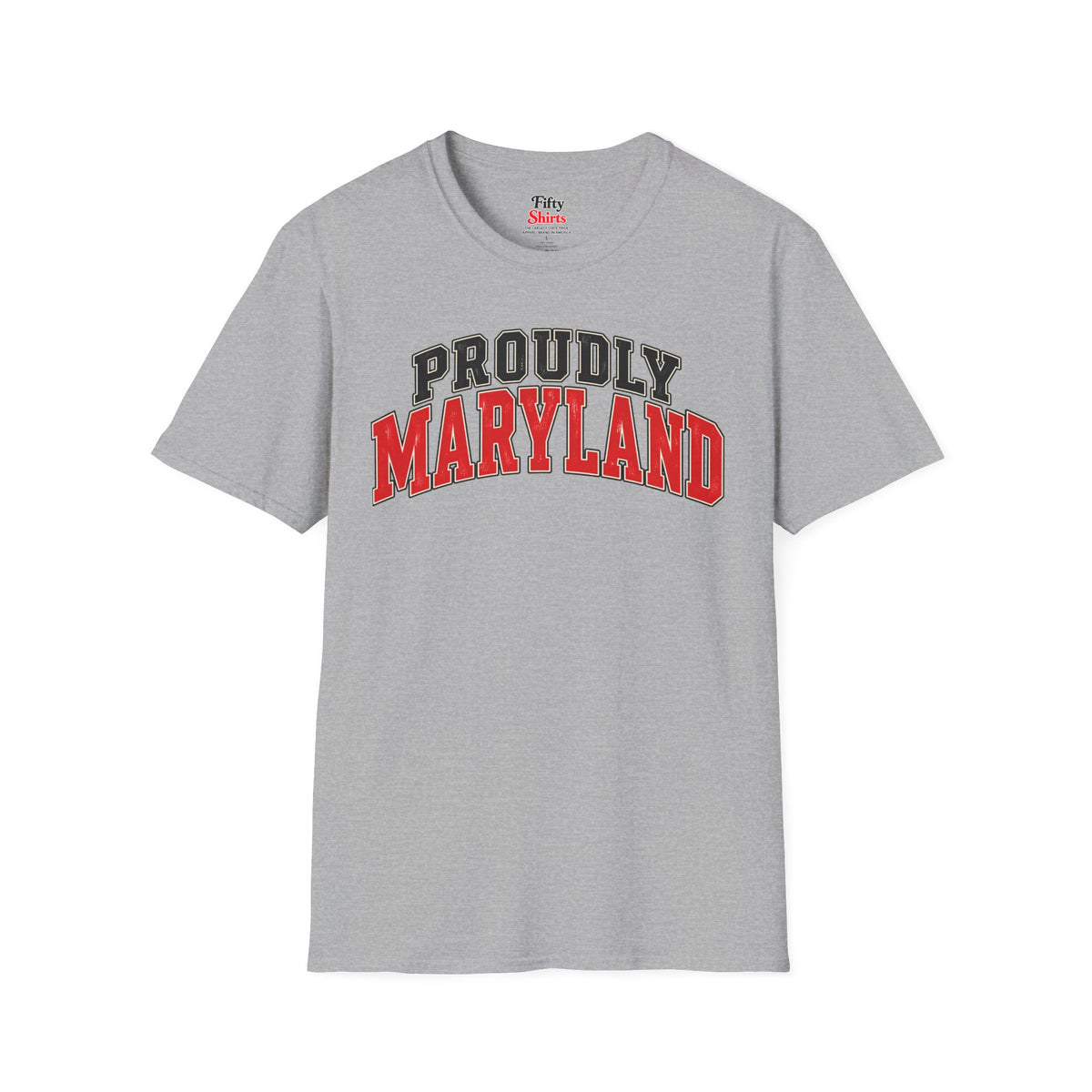 Proudly Maryland Unisex Softstyle T Shirt State Name Graphic Tee