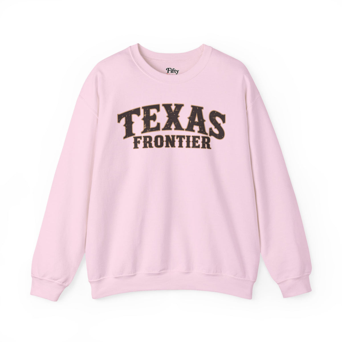 Texas Frontier Unisex Crewneck Sweatshirt State Name Graphic