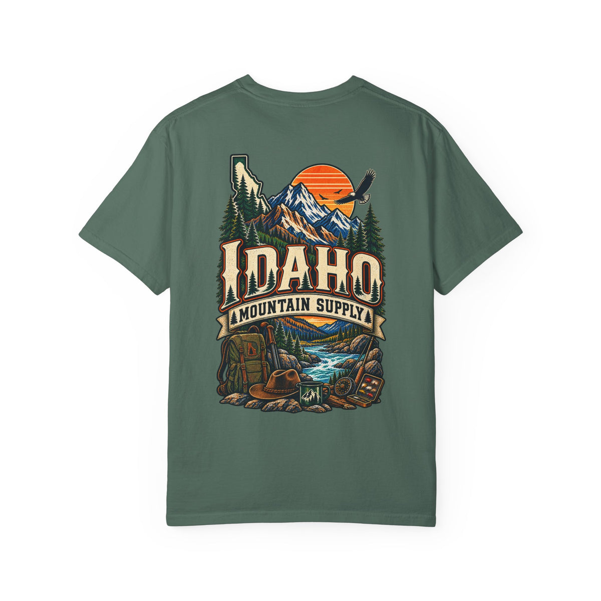 Idaho Mountain Supply Unisex Comfort Color 1717 Streetwear Graphic Tee