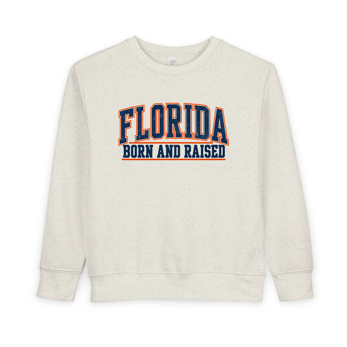 Florida Born and Raised Old-School Athletic Unisex Toddler Sweatshirt