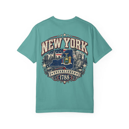 New York Established 1788 Unisex Comfort Color 1717 Streetwear Graphic Tee