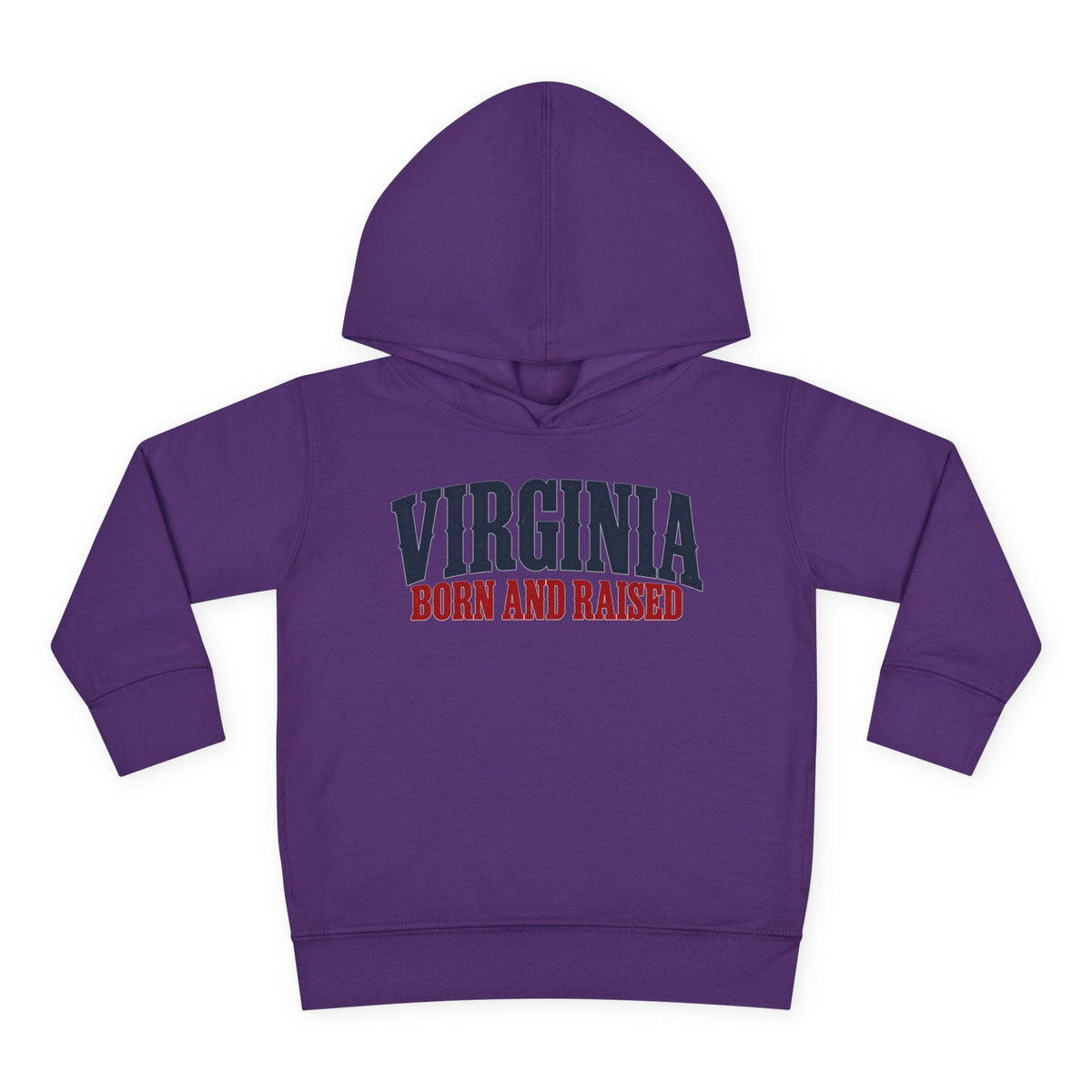 Virginia Born and Raised Premium Heritage Unisex Toddler Pullover Fleece Hoodie