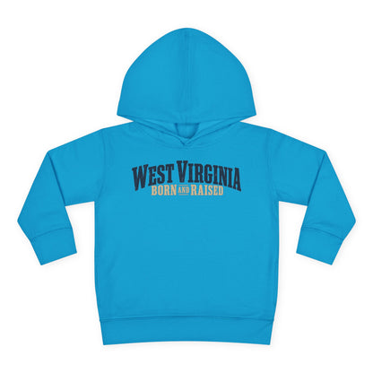 West Virginia Born and Raised Southern Heritage Unisex Toddler Pullover Fleece Hoodie
