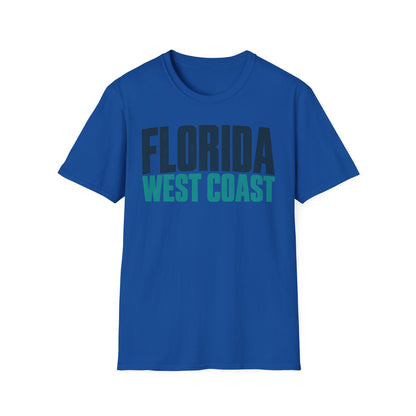 Florida West Coast Unisex Softstyle T Shirt State Name Graphic Tee