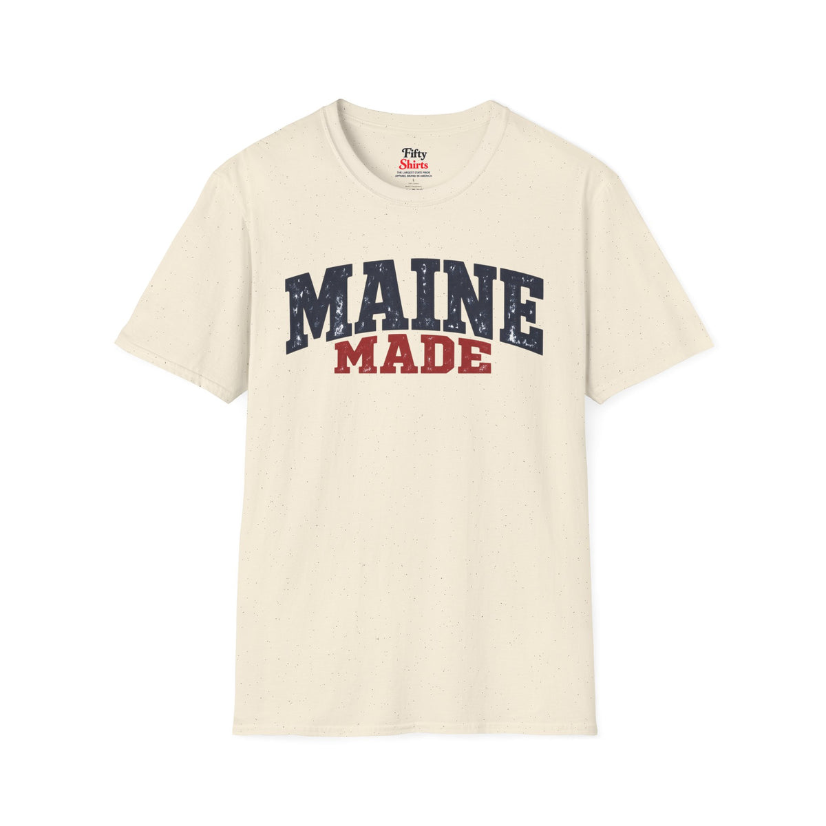 Maine Made Unisex Softstyle T Shirt State Name Graphic Tee