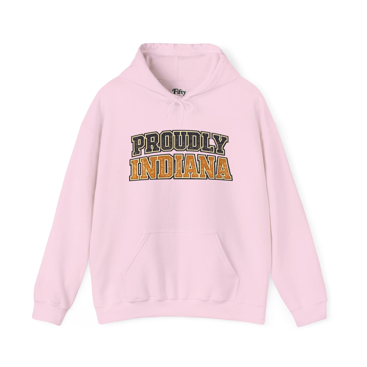 Proudly Indiana Unisex Hoodie State Name Graphic