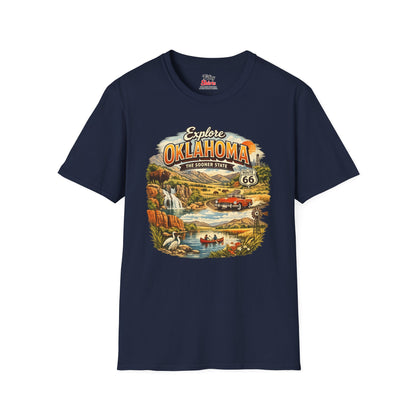 Explore Oklahoma Unisex Softstyle T Shirt State Pride Graphic Tee Collections FS03