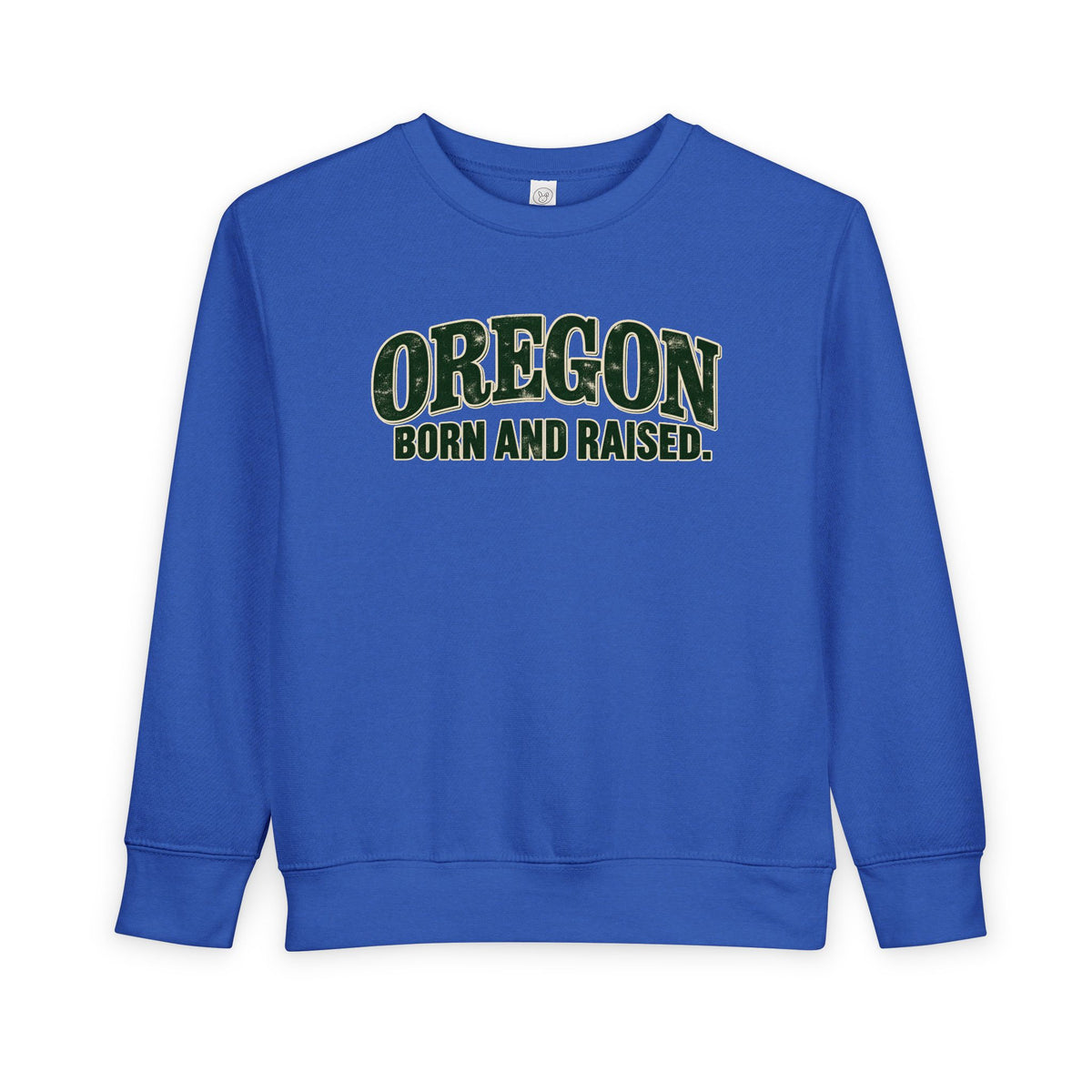 Oregon Born and Raised Classic Souvenir Unisex Toddler Sweatshirt