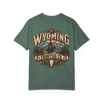 Wyoming Frontier Co. Unisex Comfort Color 1717 Streetwear Graphic Tee