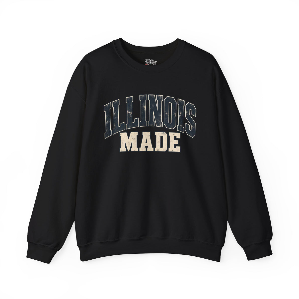Illinois Made Unisex Crewneck Sweatshirt State Name Graphic