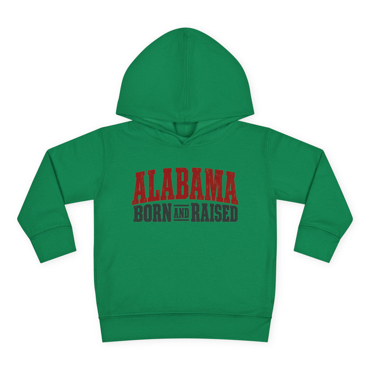 Alabama Born and Raised Rugged Workwear Unisex Toddler Pullover Fleece Hoodie