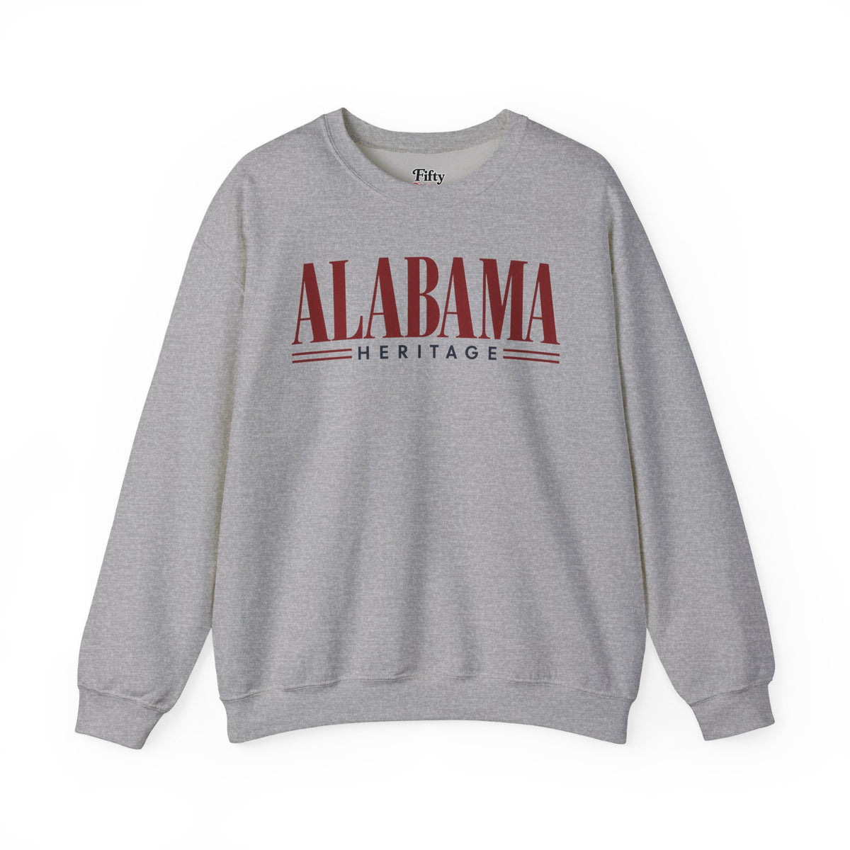 Alabama Heritage Unisex Crewneck Sweatshirt State Name Graphic