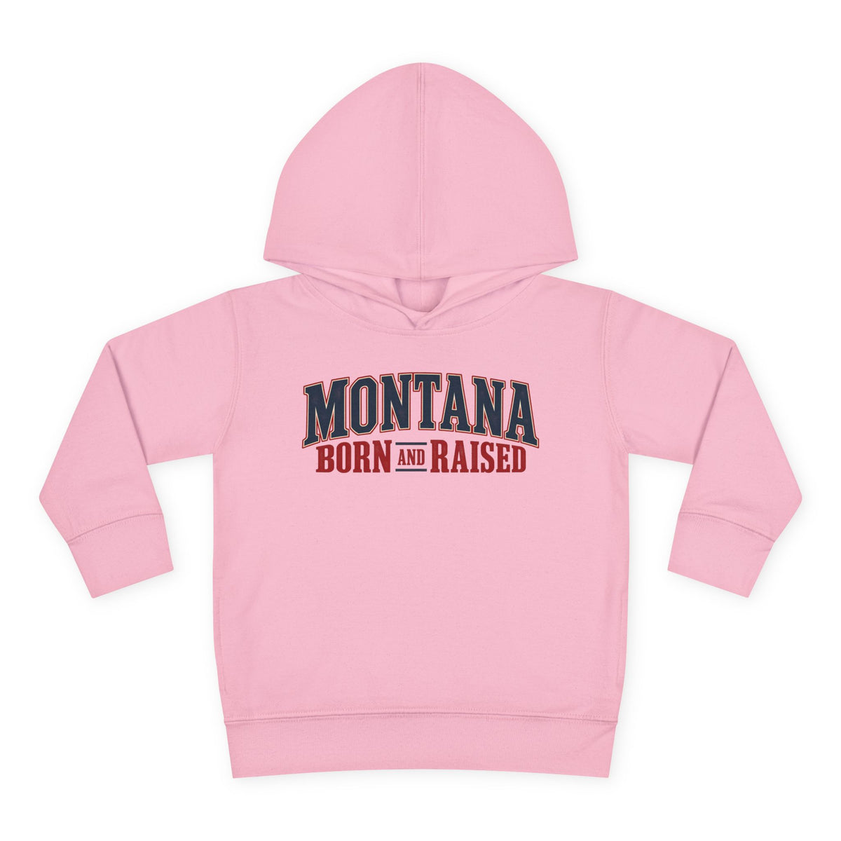 Montana Born and Raised Premium Vintage Fashion Unisex Toddler Pullover Fleece Hoodie