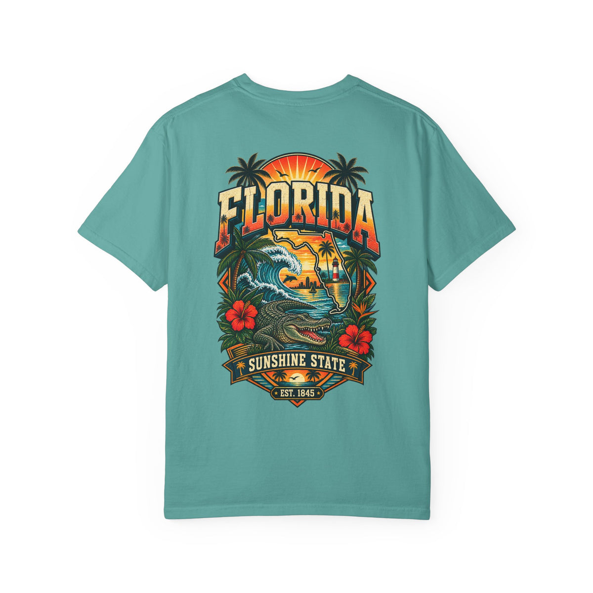 Florida Sunshine Legacy  Unisex Comfort Color 1717 Streetwear Graphic Tee